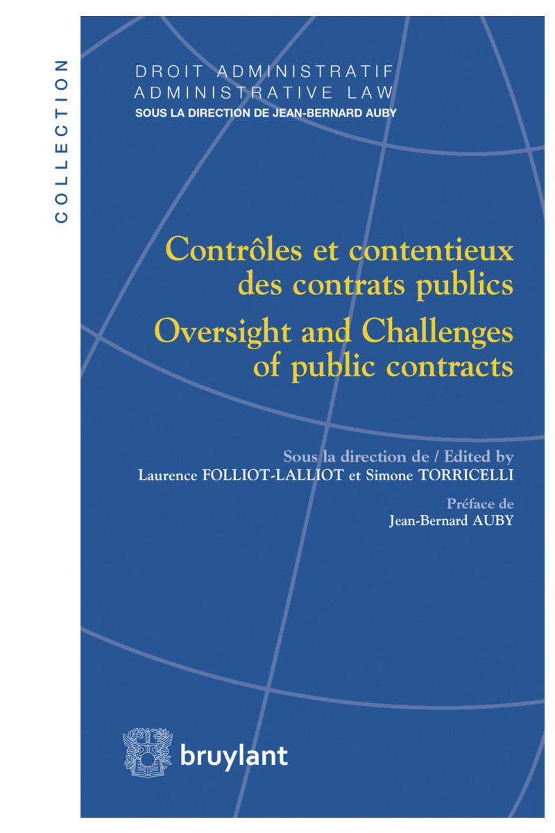 Book: Contrôles Et Contentieux Des Contrats Publics – Oversight And ...